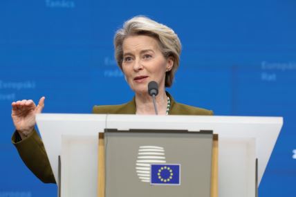 Predsednica Evropske komisije Ursula fon der Lajen
